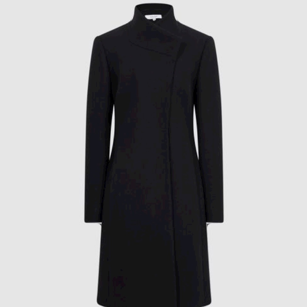 REISS Women’s Wool Blend Mid Length Coat NWT